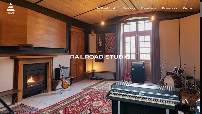 Exemple site vitrine Railroad Studio